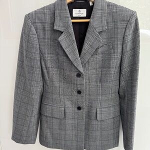 Babaton grey check blazer